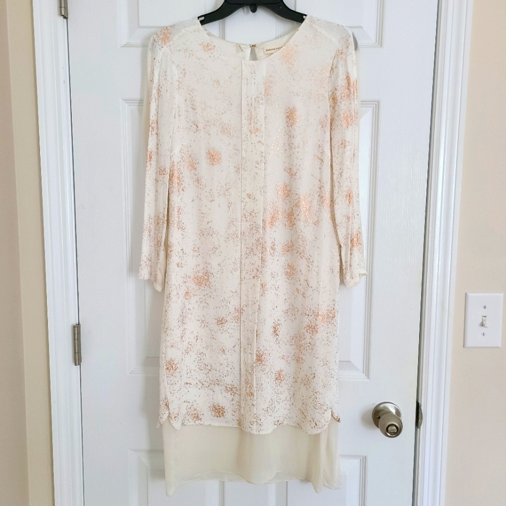 Rebecca Taylor Foil Wrap Print Dress - 2